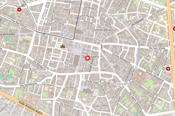 Map showing Nu Lounge Bar in Bologna