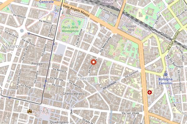 Map showing Zapap Taproom in Bologna
