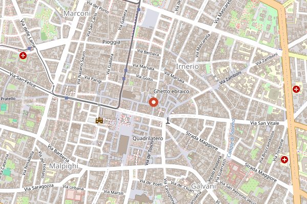 Map showing Caffe Terzi in Bologna
