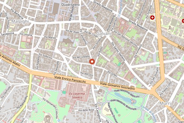 Map showing Sfoglia Rina dine-in in Bologna