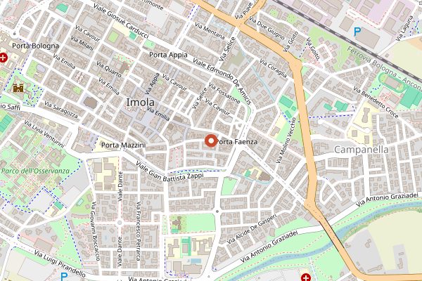 Map showing Stafilio in Bologna