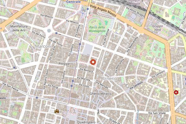 Map showing Il Passatello di Bologna in Bologna
