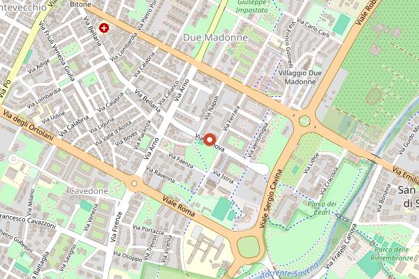 Map showing L'Acquolina in Bologna