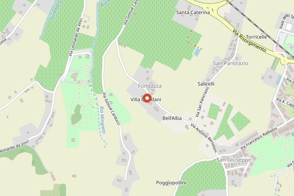 Map showing Trattoria Mariposa in Bologna