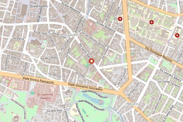 Map showing Clorofilla in Bologna