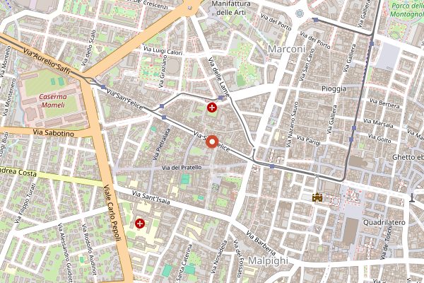Map showing VegaMore in Bologna