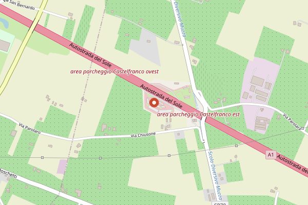 Map showing Festa del Tortellino di Castelfranco in Bologna