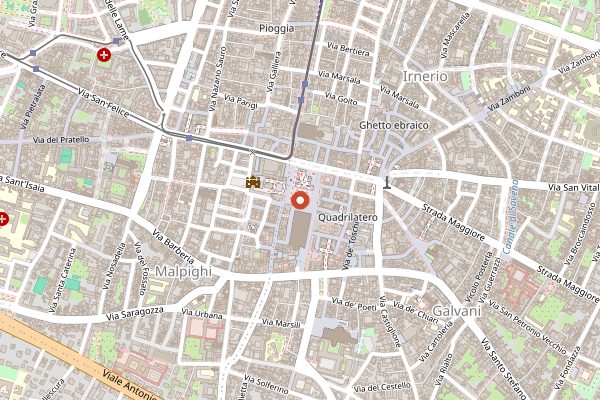 Map showing Gusta Bologna in Bologna