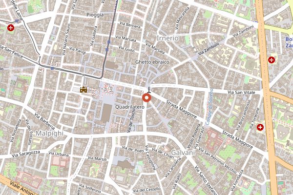 Map showing Al Pappagallo in Bologna