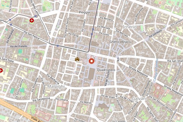 Map showing Delicious Bologna in Bologna