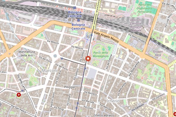 Map showing Italian Days Food Experience in Bologna