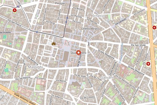 Map showing Secret Food Tours Bologna in Bologna