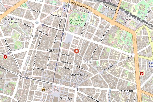 Map showing Le Vie dei Briganti in Bologna