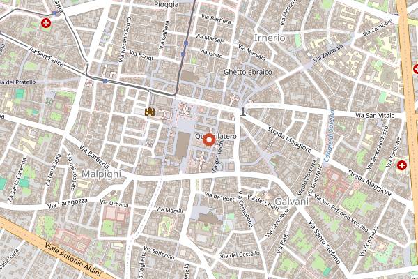 Map showing Nu Lounge Bar in Bologna