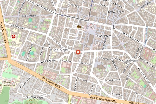 Map showing Da Cesari in Bologna