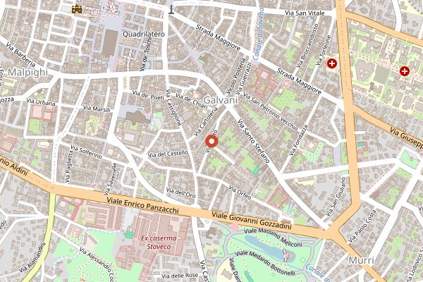 Map showing Marco Fadiga Bistrot in Bologna