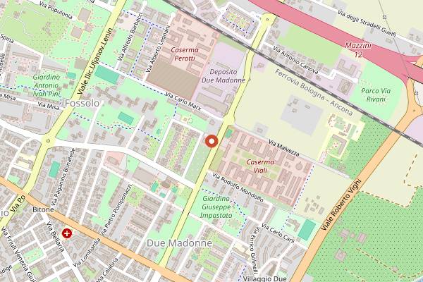 Map showing Mavala in Bologna