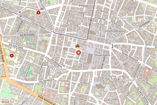 Map showing Divinis in Bologna