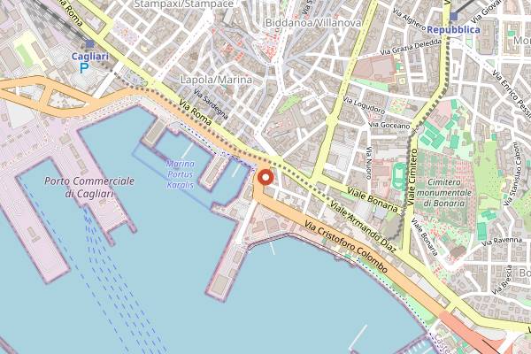 Map showing Terra in Cagliari