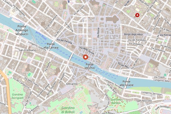 Map showing Amble in Florence