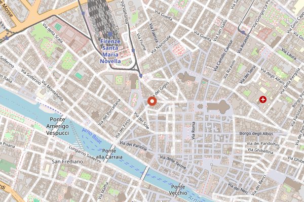 Map showing Pasticceria Buonamici in Florence