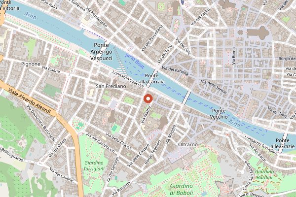 Map showing Il Santino in Florence