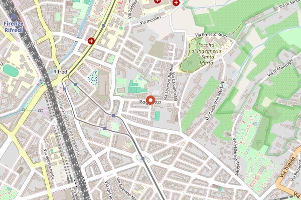 Map showing Rusticheria in Florence