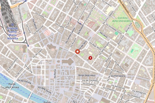 Map showing Archea Brewery in Florence
