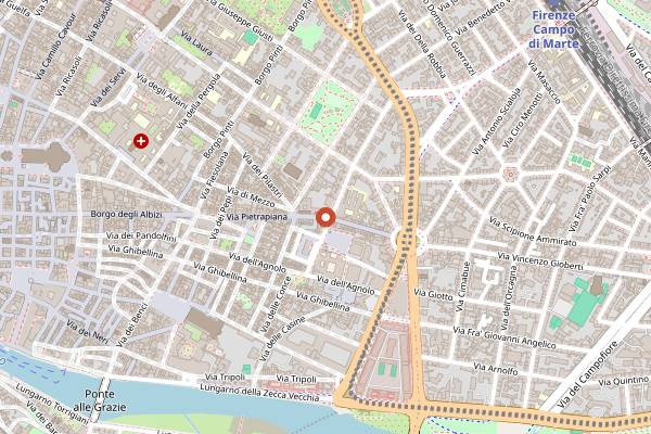 Map showing Birreria Art. 17 in Florence