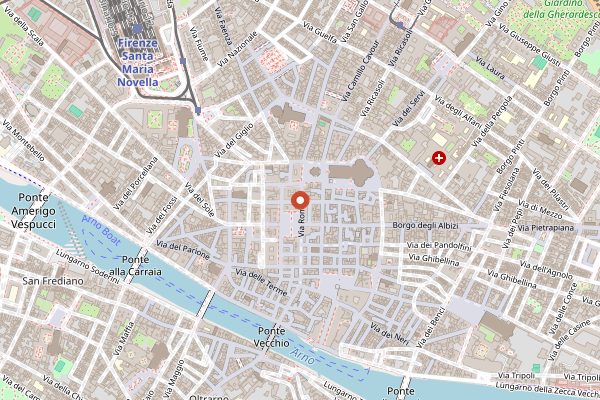 Map showing BrewDog Firenze in Florence
