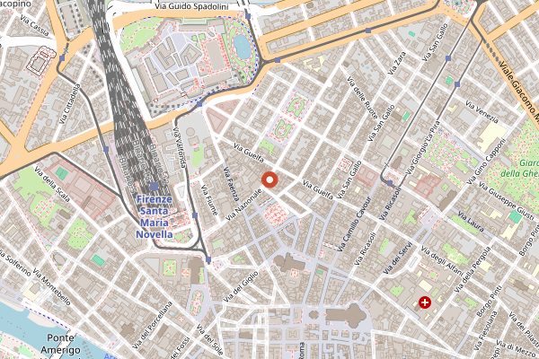 Map showing Mostodolce in Florence