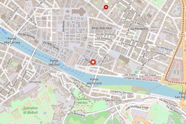 Map showing Ditta Artigianale in Florence
