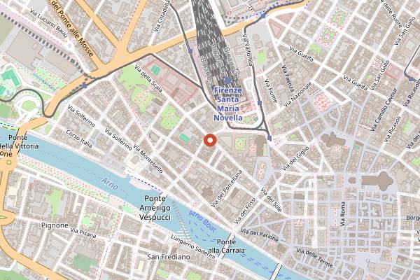 Map showing Tino Bistro in Florence