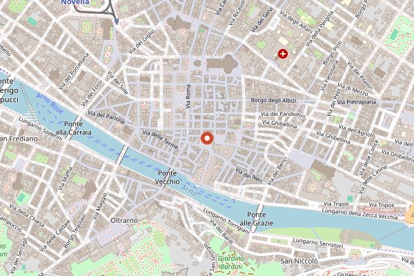 Map showing Forno Pugi in Florence