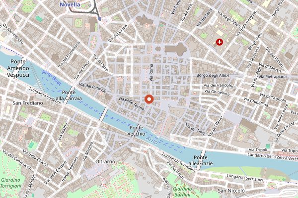 Map showing Trippaio del Porcellino in Florence