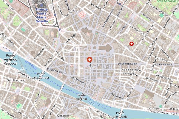 Map showing Caffe Gilli in Florence