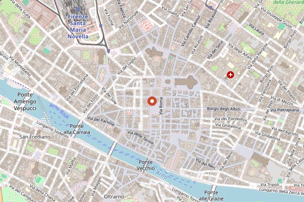 Map showing Caffe Paszkowski in Florence