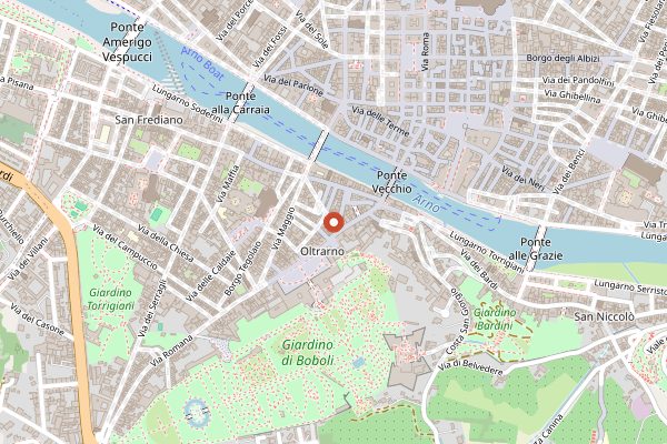 Map showing Ditta Artigianale Oltrarno in Florence
