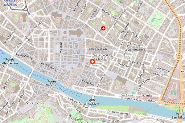 Map showing Acqua al 2 in Florence