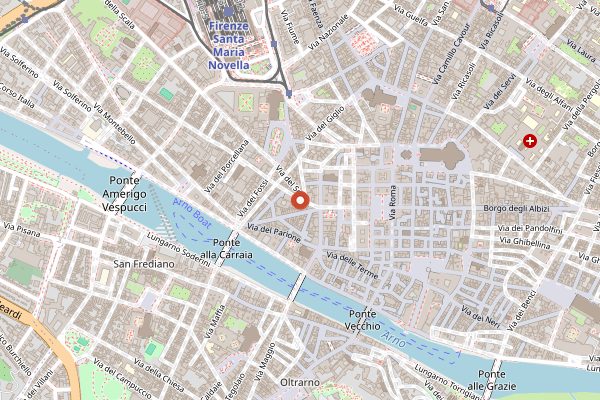 Map showing Trattoria Marione in Florence