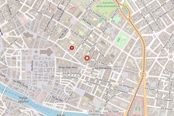 Map showing Cordon Bleu Firenze in Florence