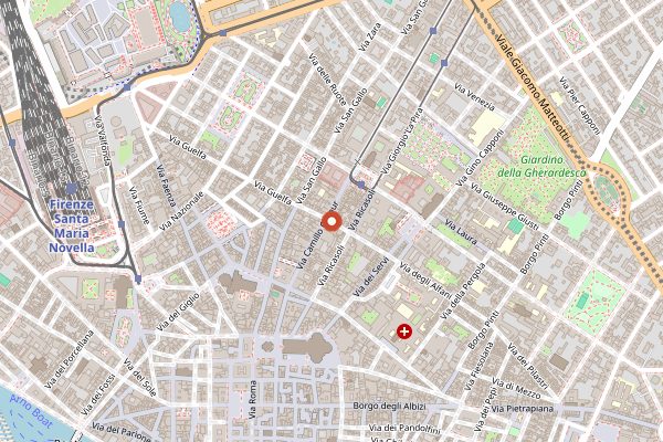 Map showing Mama Florence in Florence