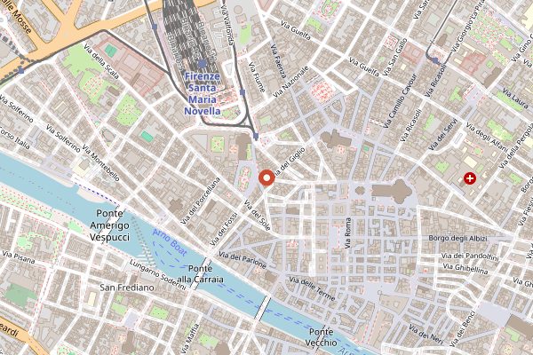 Map showing Tuscany Cooking Class in Florence