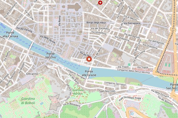 Map showing Brac in Florence