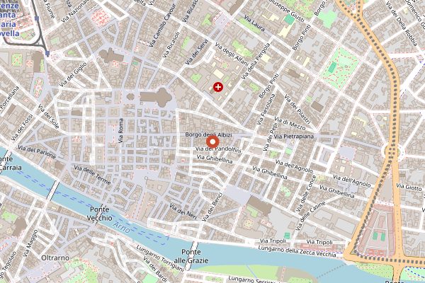 Map showing Locale Firenze in Florence
