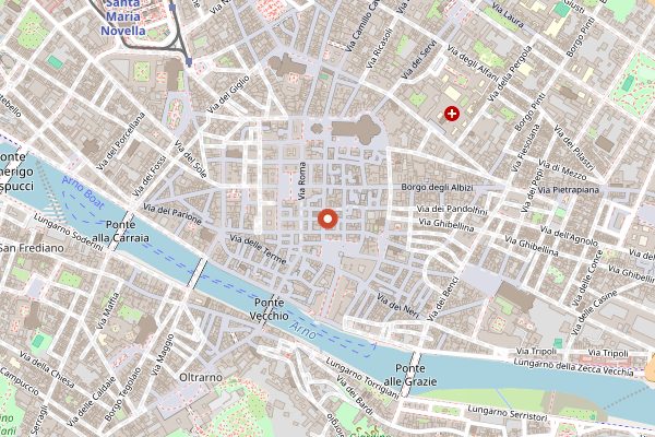 Map showing I Due Fratellini in Florence