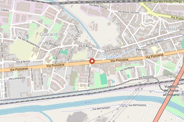Map showing Trattoria da Burde in Florence