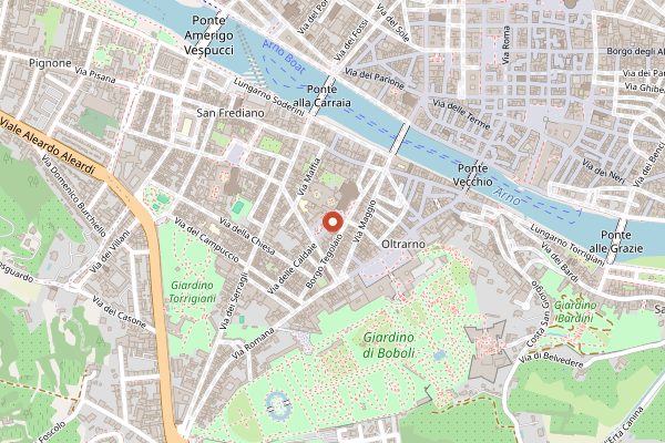 Map showing Fierucola di Santo Spirito in Florence