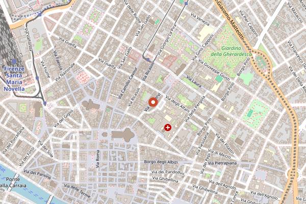 Map showing Be Bop in Florence
