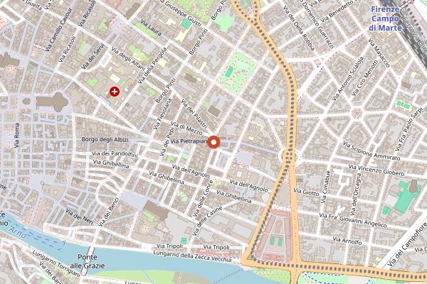 Map showing Caffè Sant'Ambrogio in Florence